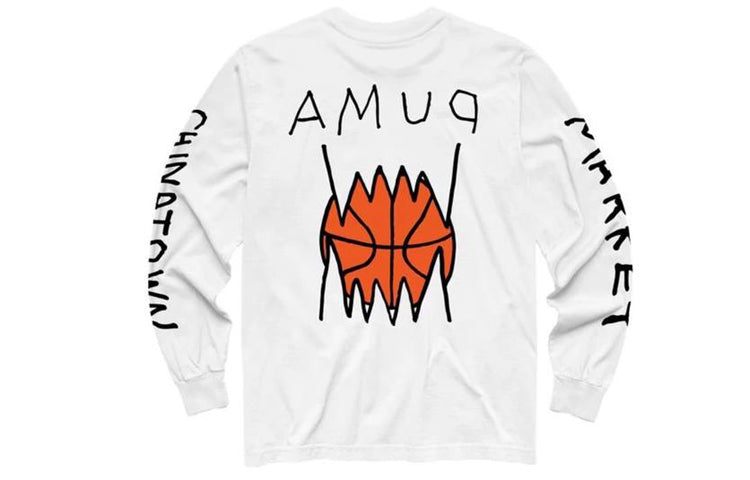 PUMA × Chinatown Market Crossover Basketball Subject Round Neck White TBD-PUMA-002