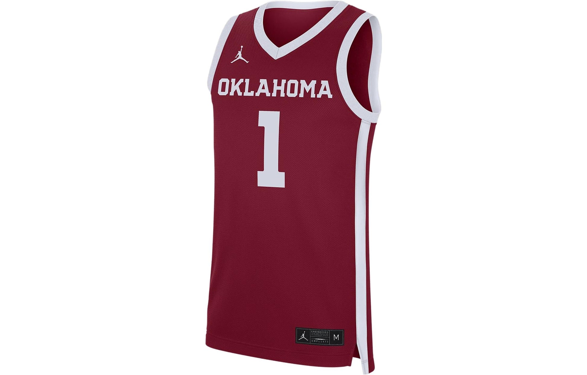 Air Jordan College Replica Oklahoma Basketball Jersey 'Red White' AT8786-698
