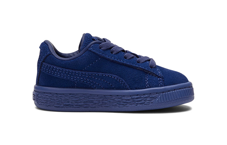 (TD) PUMA Suede Classic Mono Gold Casual Board Shoes Blue 381572-02