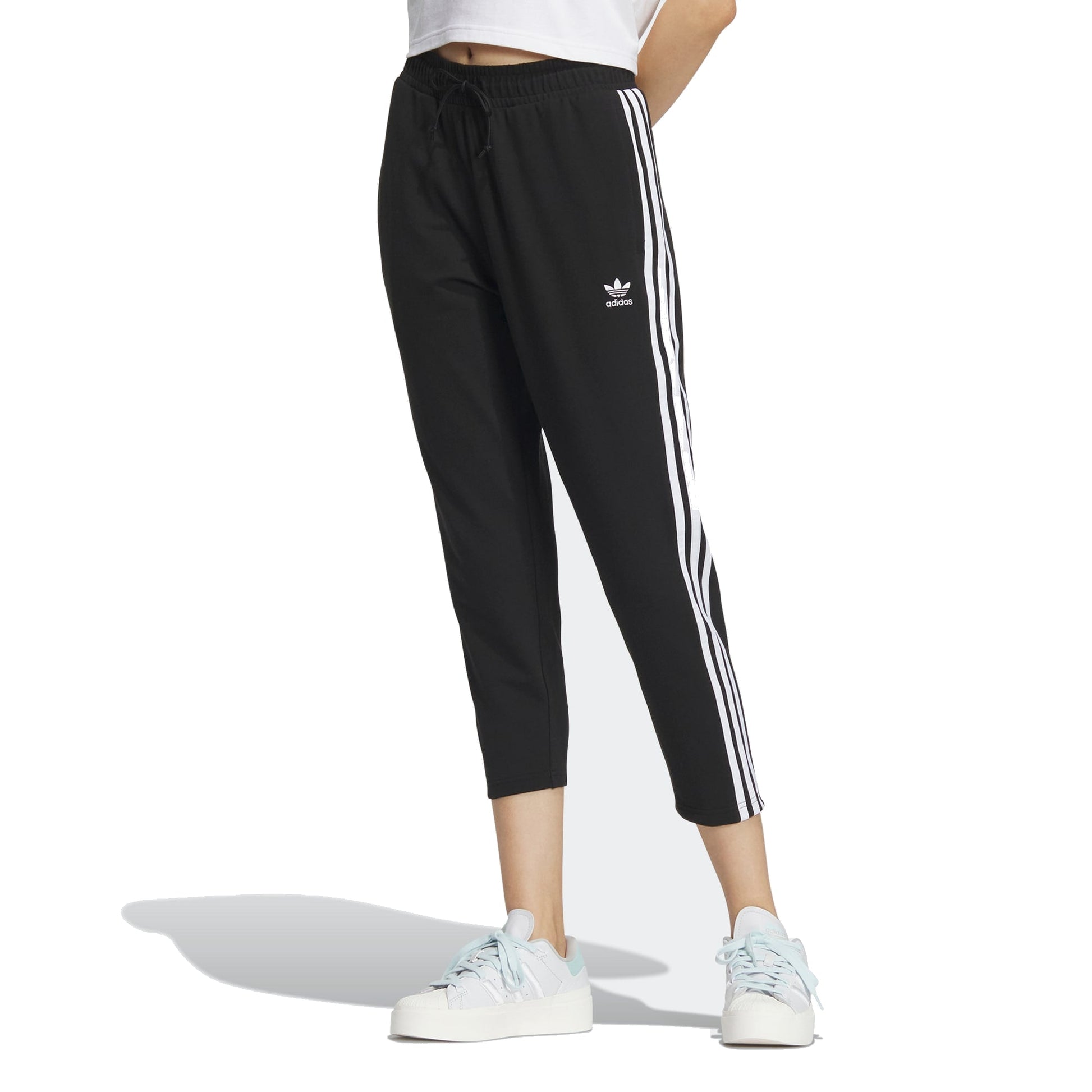 (WMNS) adidas Original AdiClub Classic Pants Asia Sizing 'Black' IK8678