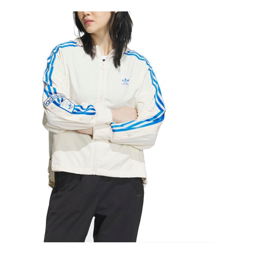 (WMNS) adidas Always Original Windbreaker Asia Sizing 'White Blue' IL6499