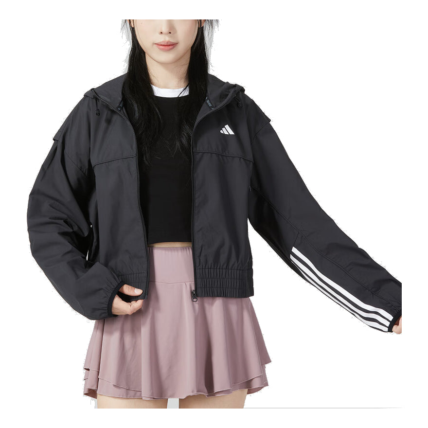 (WMNS) adidas WIND.RDY Hyperglam Windbreaker Asia Sizing 'Black' IL6977