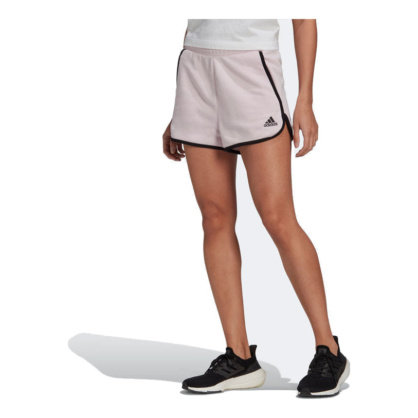(WMNS) adidas French Terry High-Rise Shorts Asia Sizing 'Pink' HY5525