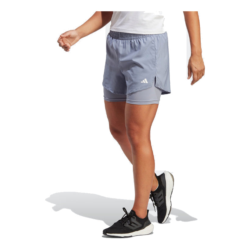 (WMNS) adidas Aeroready Two-In-One Shorts Asia Sizing 'Purple' HR7867
