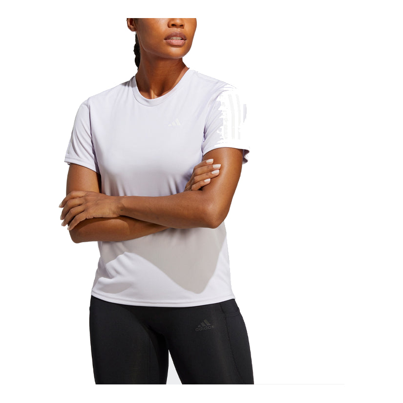 (WMNS) adidas Own the Run T-Shirt Asia Sizing 'Purple' IC5192