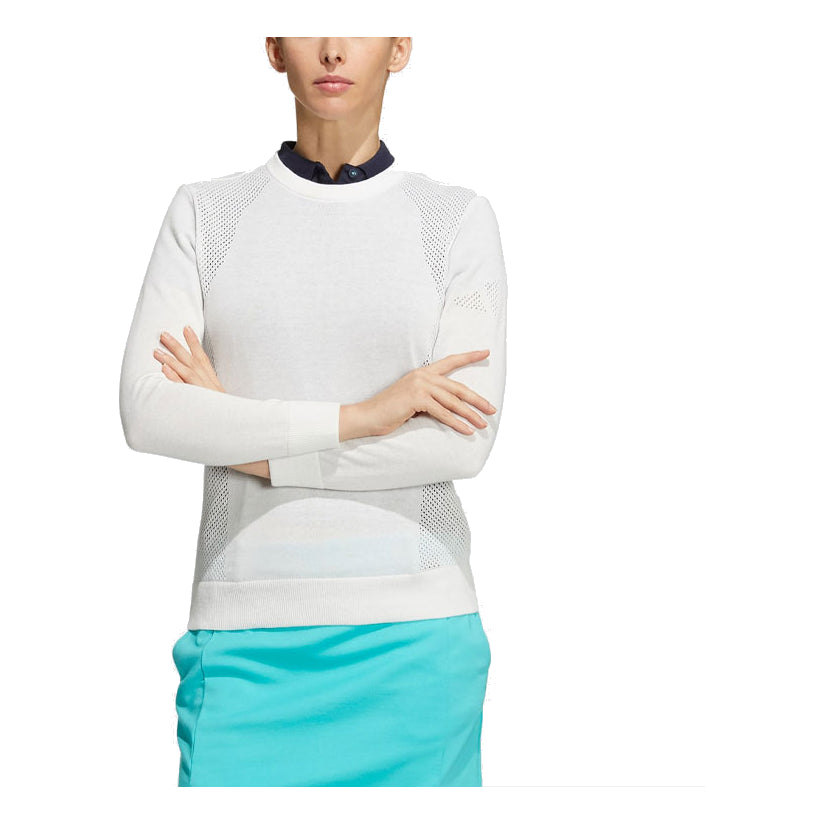 (WMNS) adidas Play Green Pullover Sweater Asia Sizing 'White' HA5845