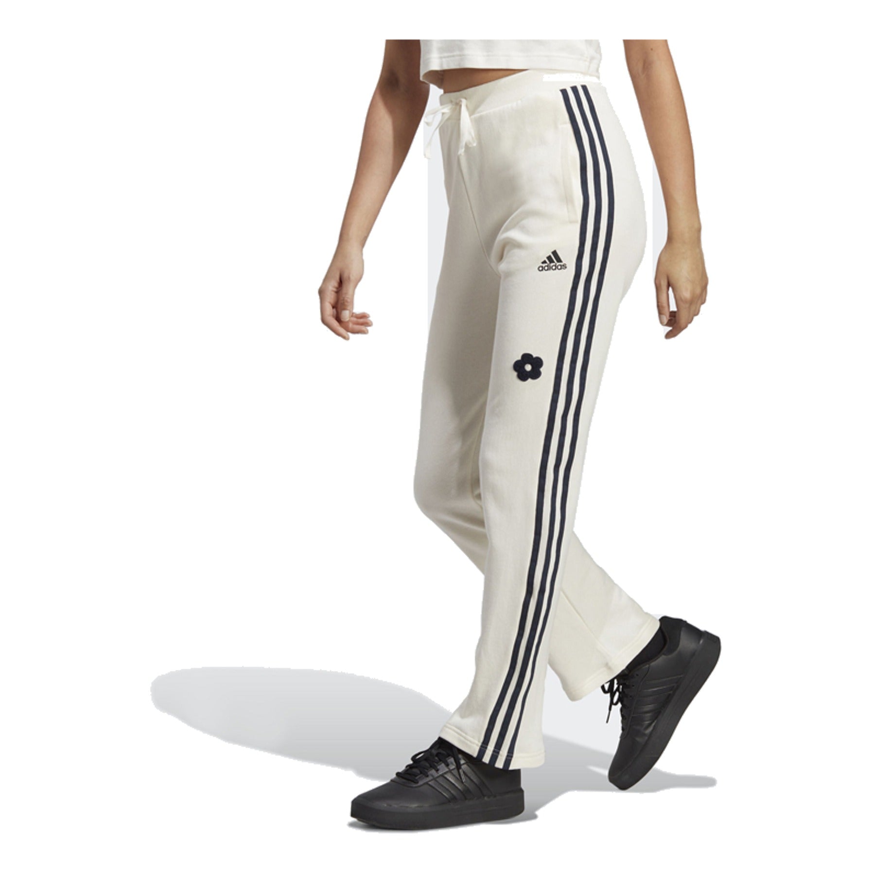(WMNS) adidas 3-Stripes High Rise Joggers Asia Sizing 'White' IC8697