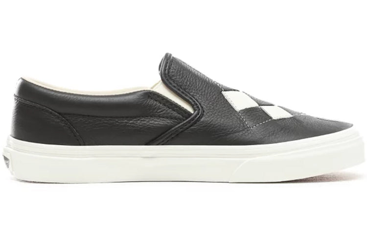 Vans Woven Leather Slip-On 'Black White' VN0A38F7VMW