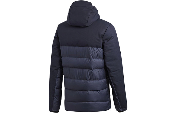 adidas Outdoor protection against cold Stay Warm hooded down Jacket Blue DZ1407