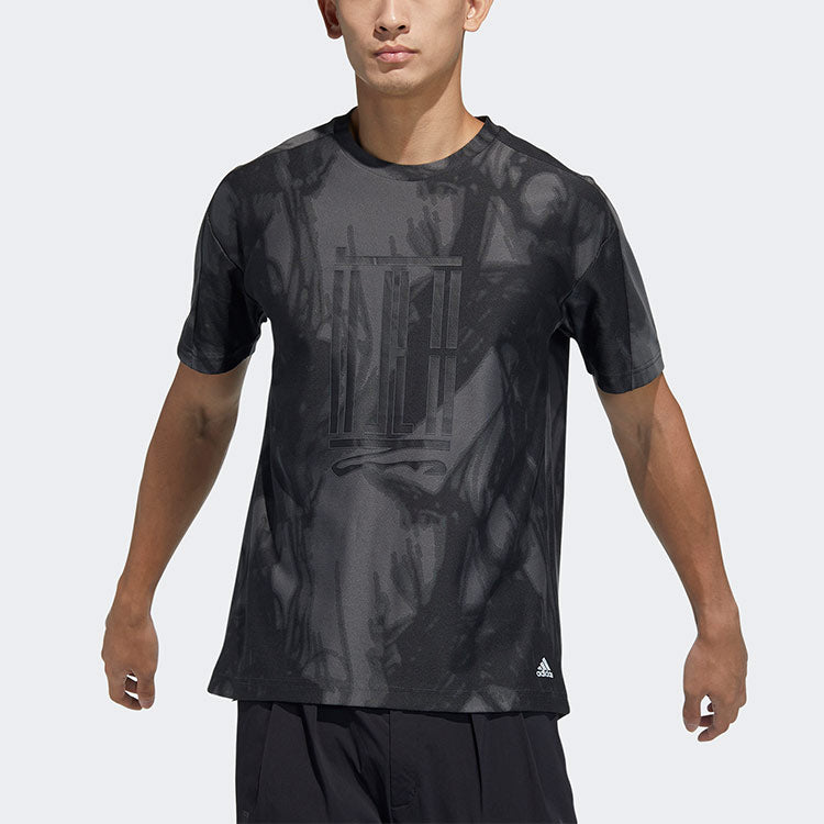 adidas Wj Top Sports Casual Round Neck Short Sleeve Black GP0865