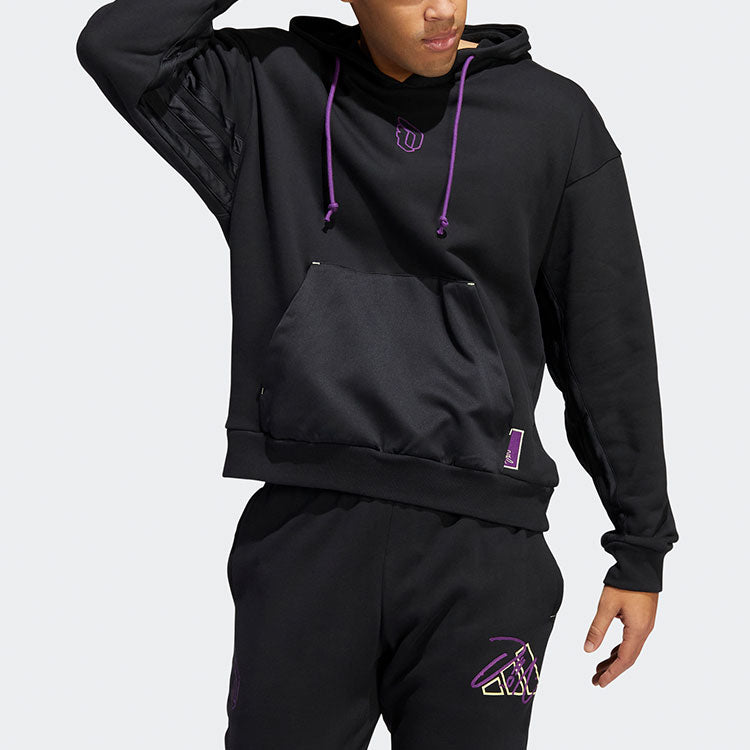 adidas Dame 8 Inn Hdy Basketball Sports Hooded Pullover Long Sleeves Black HE5464