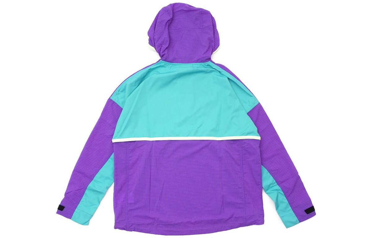 Nike ACG Stripe Printing Pattern Half Zipper Drawstring Hooded Long Sleeves Autumn Purple 931908-560