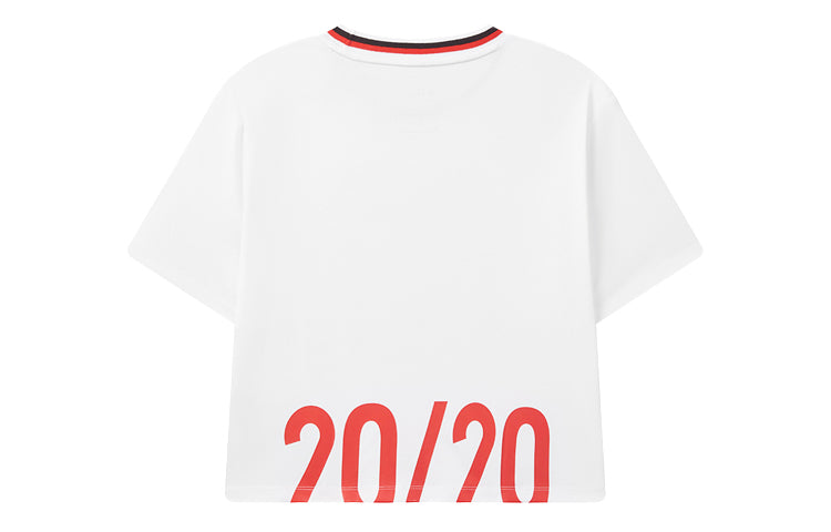 (WMNS) FILA x MIHARA YASUHIRO/ Mihara Yasuhiro Printing Logo Short Sleeve White T-Shirt F71W038101F-WT