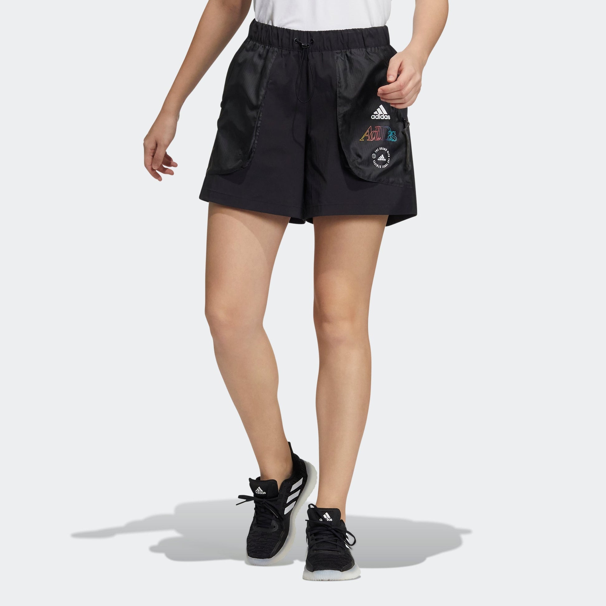 (WMNS) adidas Woven Shorts Asia Sizing 'Black' HB6596