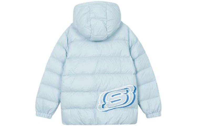 (GS) Skechers Down Jacket 'Blue Pink' L321K143