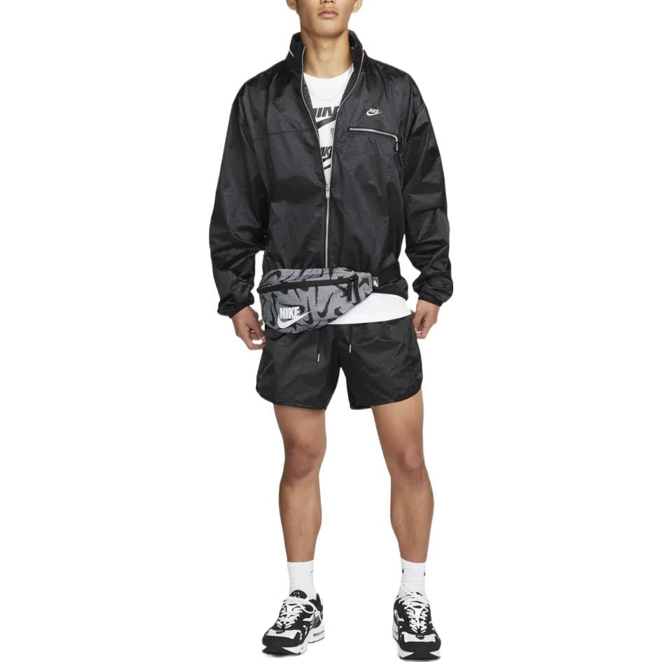 Nike Solid Color Casual Drawstring Sports Shorts Black DQ4245-010
