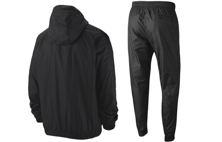 Nike Embroidered Logo Solid Color Sports Suit Black BV3025-010