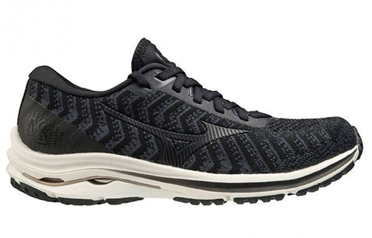 (WMNS) Mizuno Wave Rider 24 Waveknit 'Black Ivory' J1GD207547