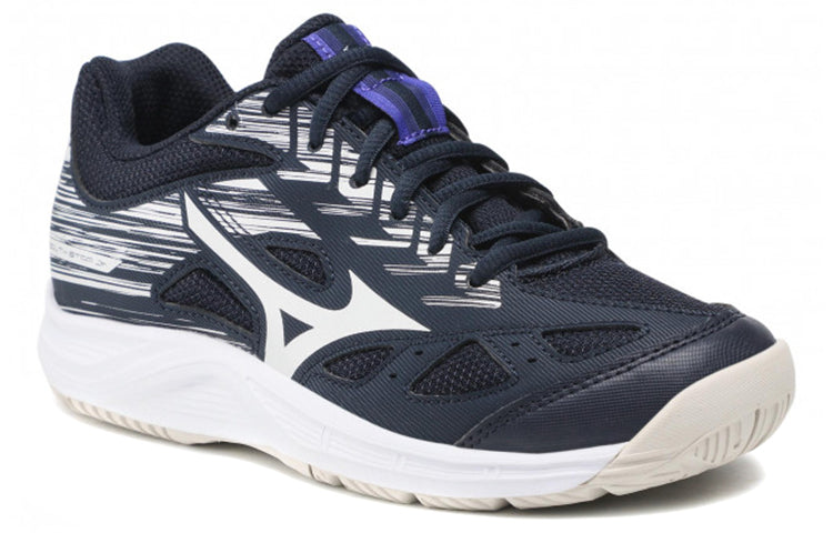 Mizuno Stealth Star Junior Non-Slip Wear-resistant Shoe Deep Blue White X1GC210702