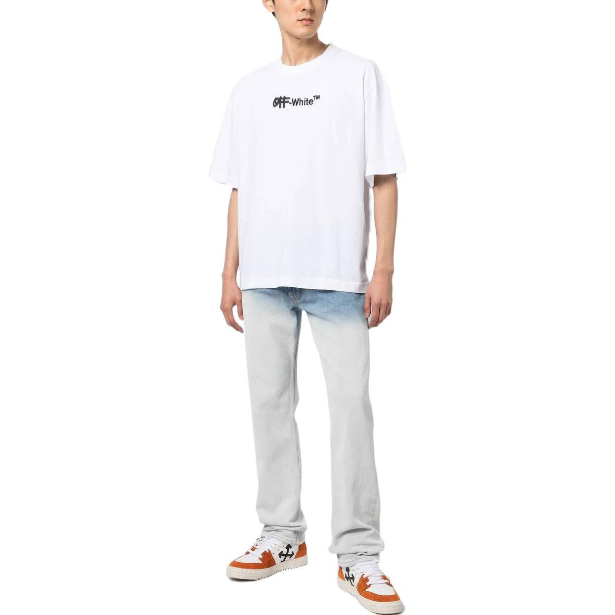 Off-White Spray Paint Logo Tee OMAA120F22JER0022011