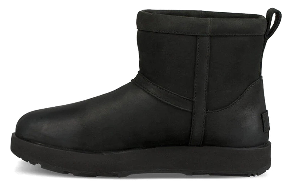 (WMNS) UGG Classic Mini Leather Waterproof 'Black' 1019641-BLK
