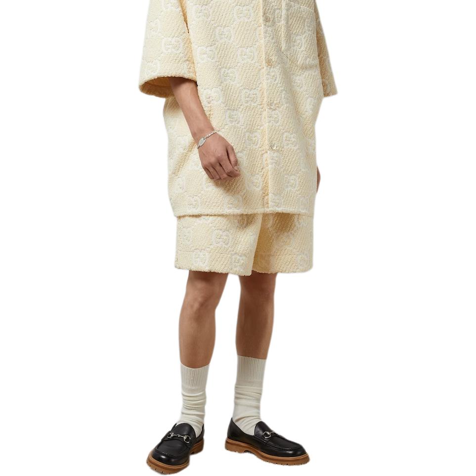 Gucci GG Terrycloth Shorts 'Ivory' 782616-ZAPYQ-9326
