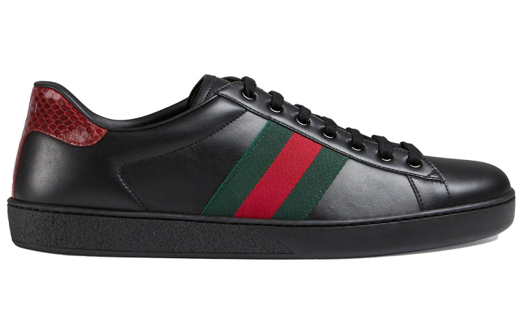 Gucci Ace Leather 'Black' 386750-02JR0-1078