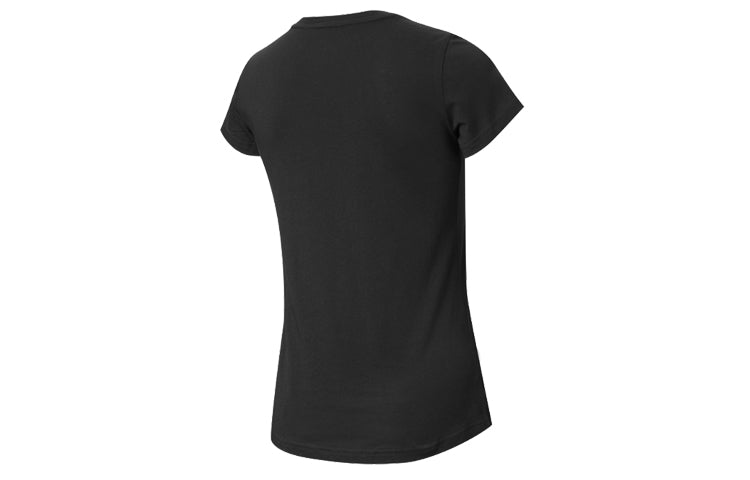 (WMNS) PUMA Casual Printing Round Neck Short Sleeve Black 845301-01