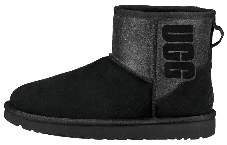 (WMNS) UGG Classic Mini sparkle 1098452-BLK