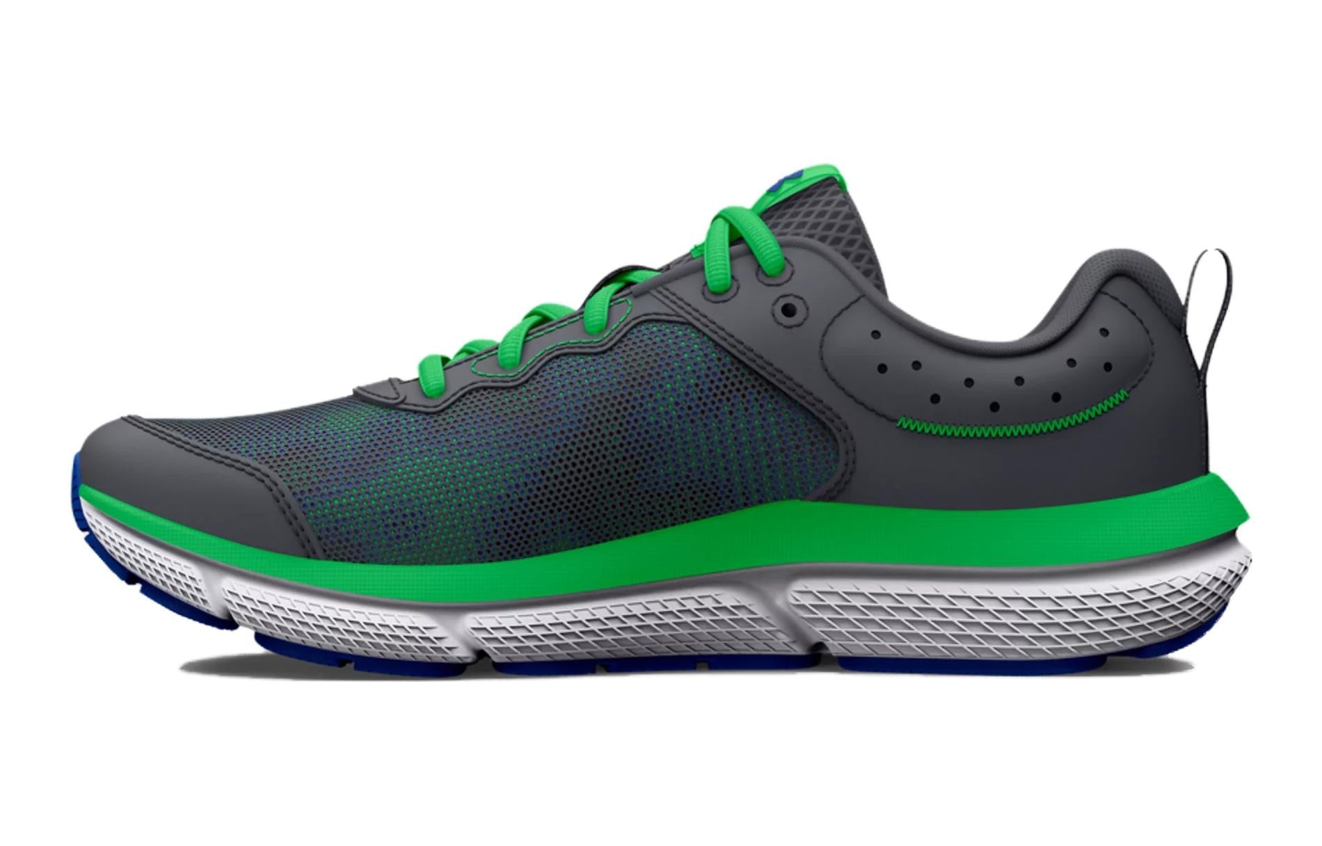 (GS) Under Armour Assert 10 AC Laser 'Pitch Grey Green Screen' 3026784-100