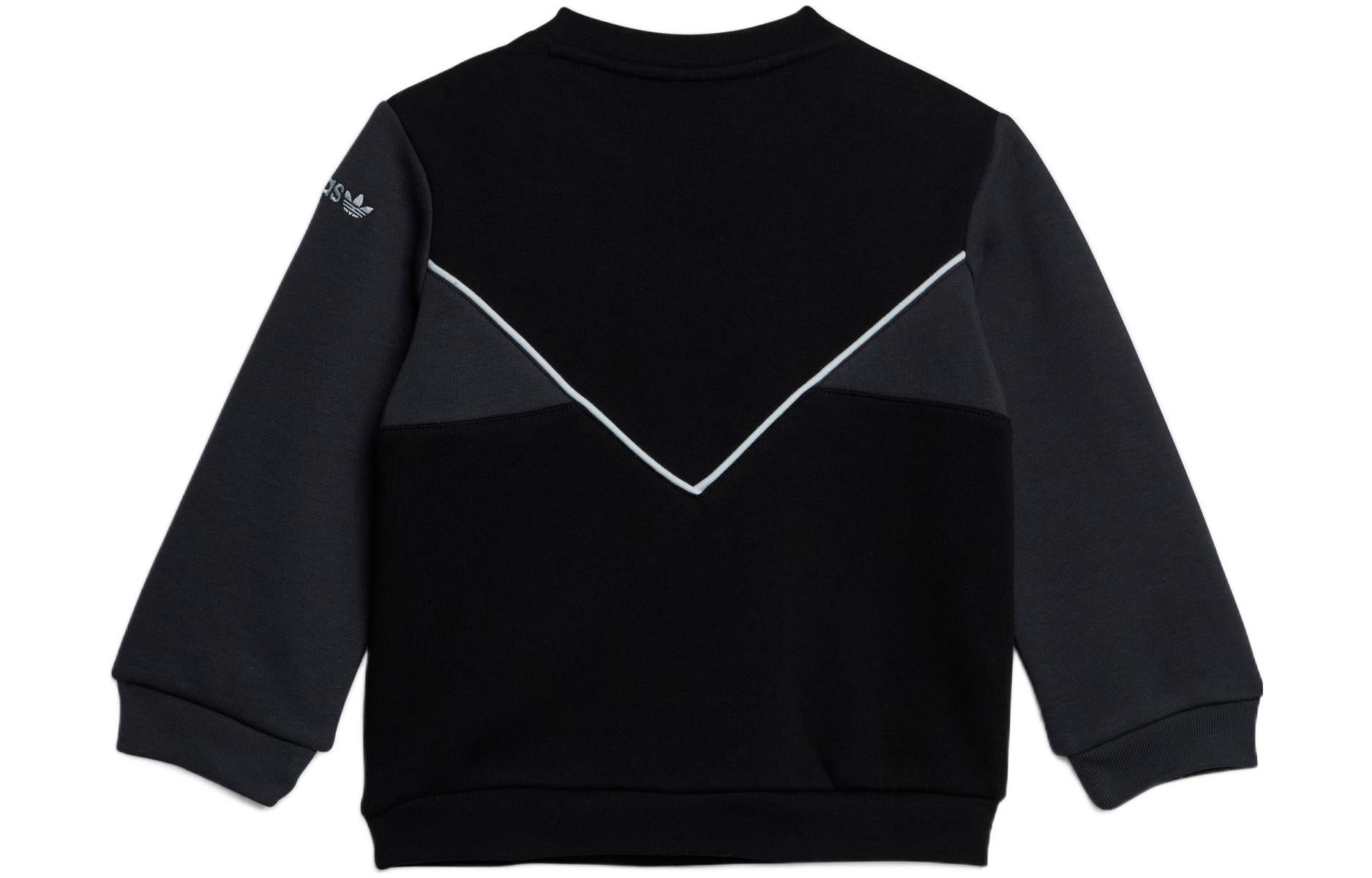(PS) adidas Adicolor Crew Set 'Black Grey' IC9113