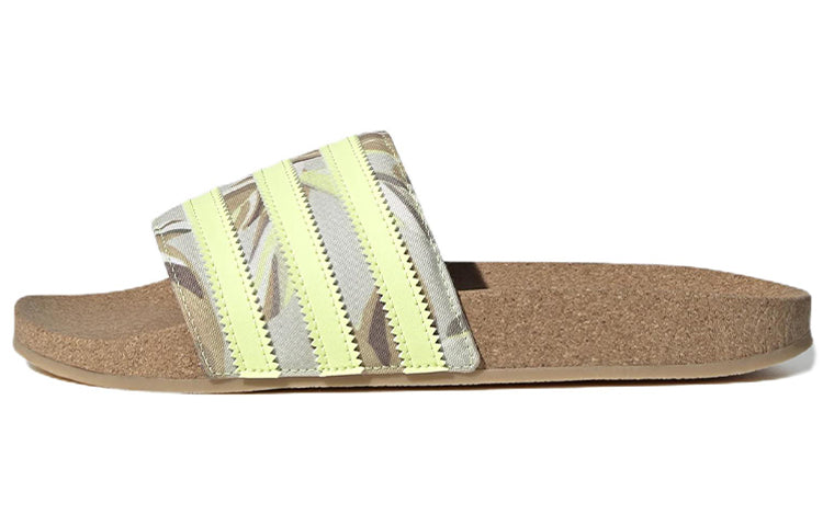 (WMNS) adidas Originals Adilette Cork 'Yellow' HQ1134