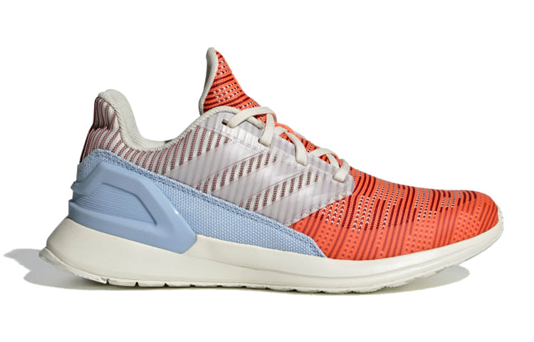 (GS) adidas RapidaRun J 'White Hi-Res Coral' G27304
