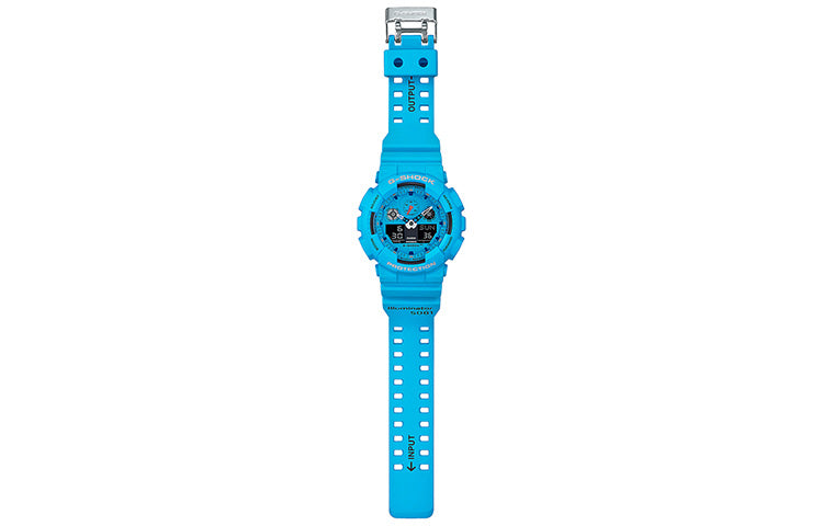 CASIO G-Shock Analog-Digital 'Light Blue' GA-100RS-2A