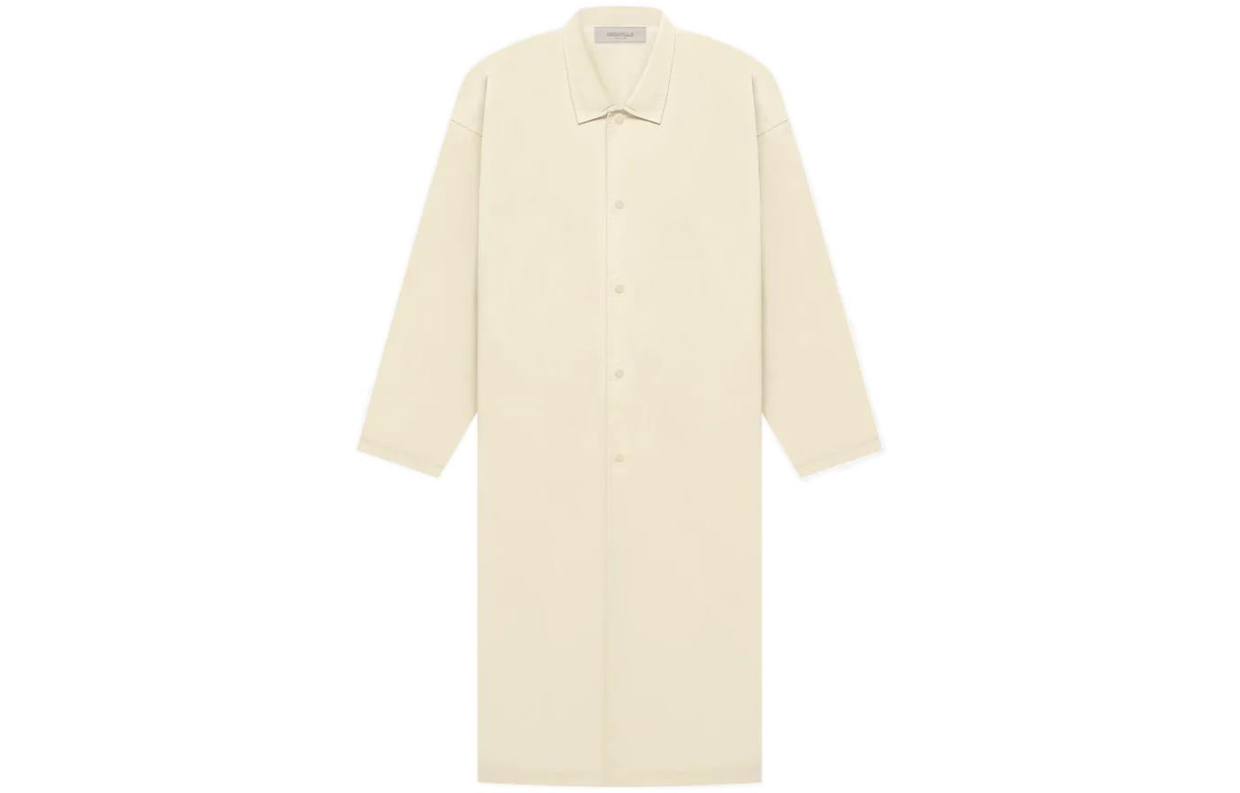 Fear of God Essentials FW22 Long Coat 'Egg Shell' FOG-SS22-712