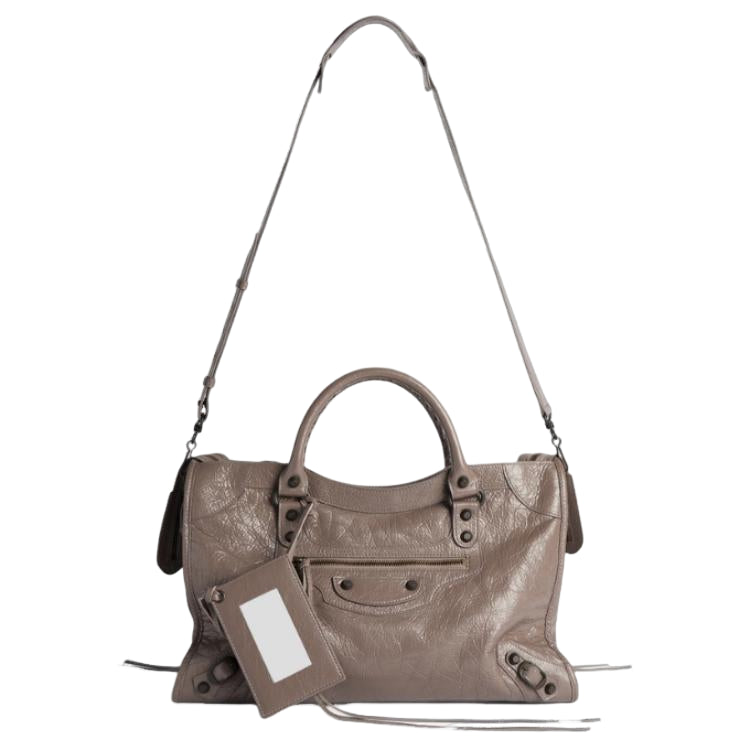 (WMNS) Balenciaga Le City Bag Medium 'Dark Noix' 8657602ACFH5848