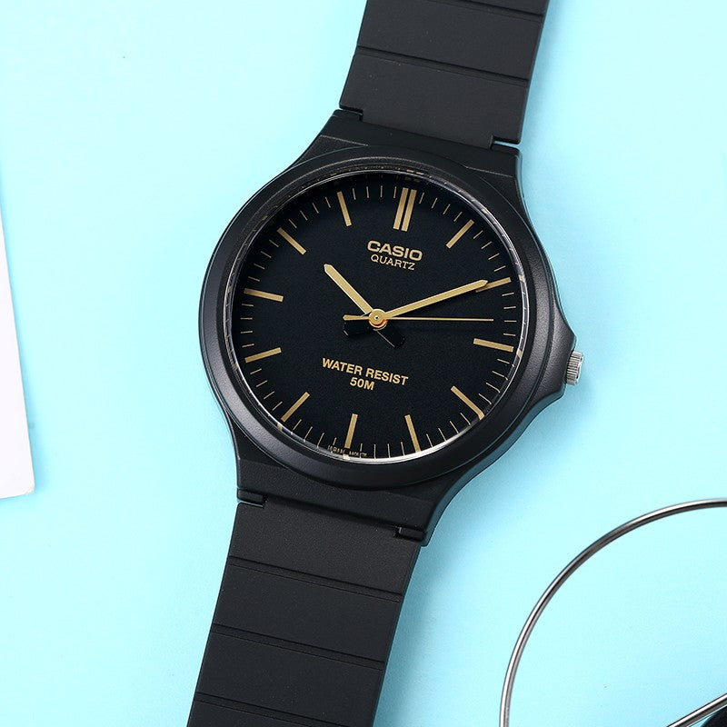 Casio Sheen Fashion Business Analog Watch 'Black Gold'  MW-240-1E2VDF
