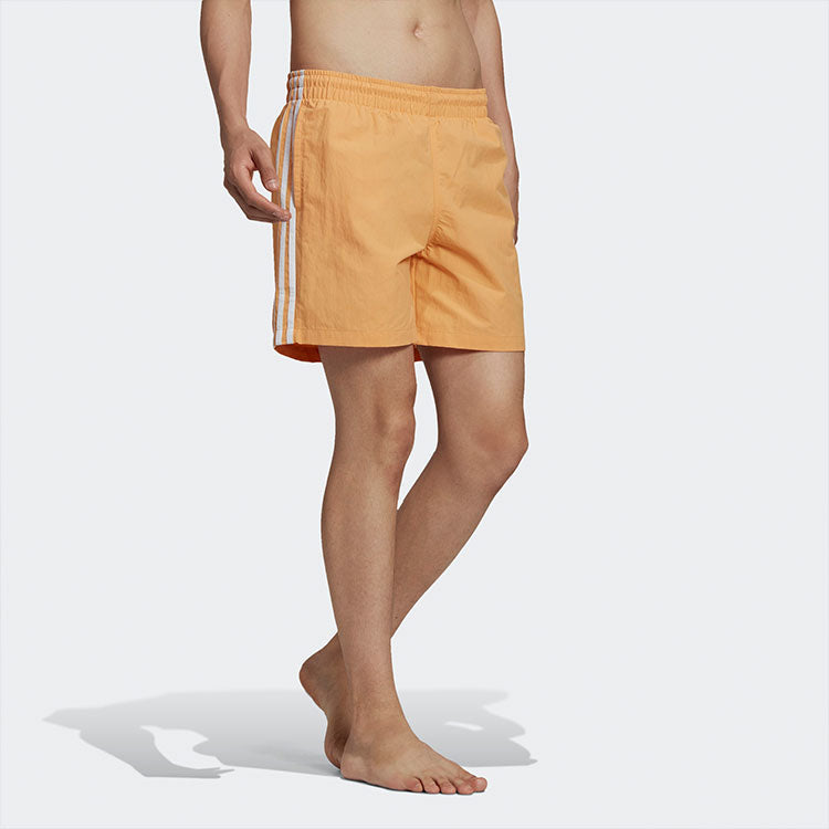 adidas originals Stripe Causual Sports Short Pant Male Orange/Yellow GN3525