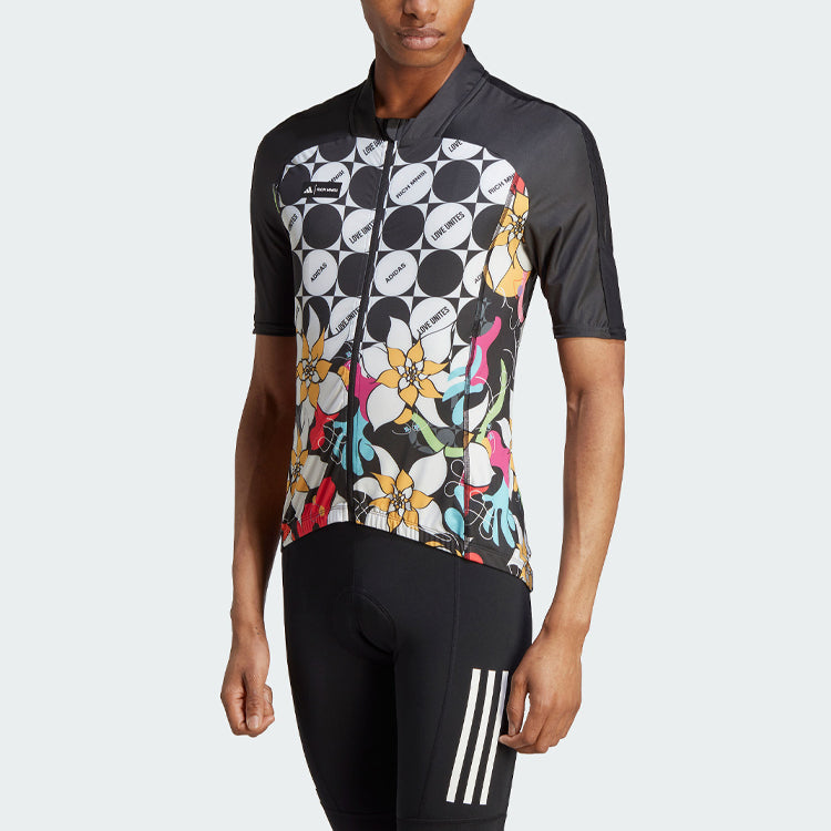 adidas x Rich Mnisi The Cycling Short Sleeve Jersey 'Black' IA2166