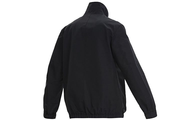 Men's Y-3 Loose Stand Collar Casual Zipper Jacket Black GK4561