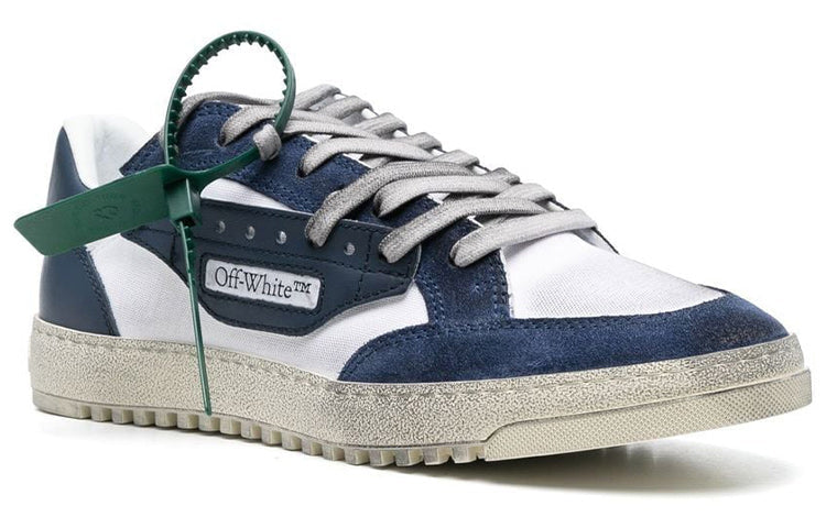 Off-White 5.0 Panelled Low-Top Sneakers 'Navy White' OMIA227S23FAB0020146