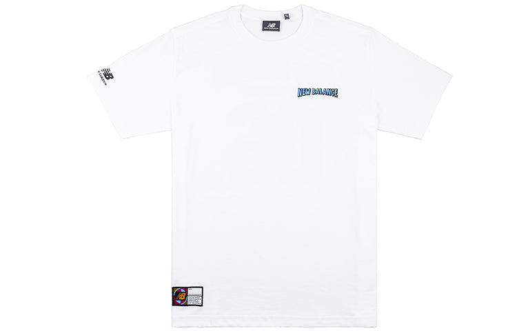New Balance Men's Print Short Sleeve White NEA23051-WT