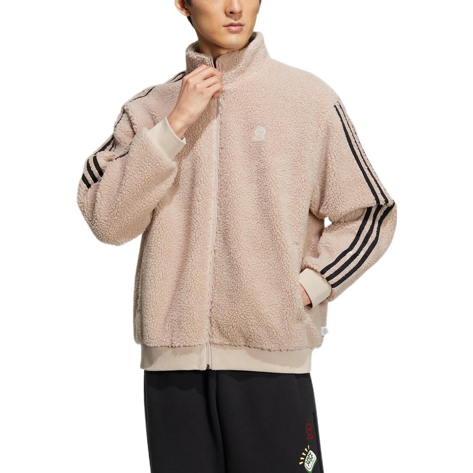 adidas Neo Essentials Jackets 'Beige Black' HY2684