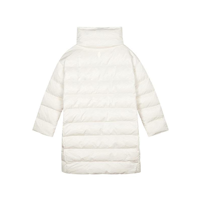 (WMNS) Skechers Solid Color Stand-up Collar Zip-up Quilted Jacket 'White' L422W076