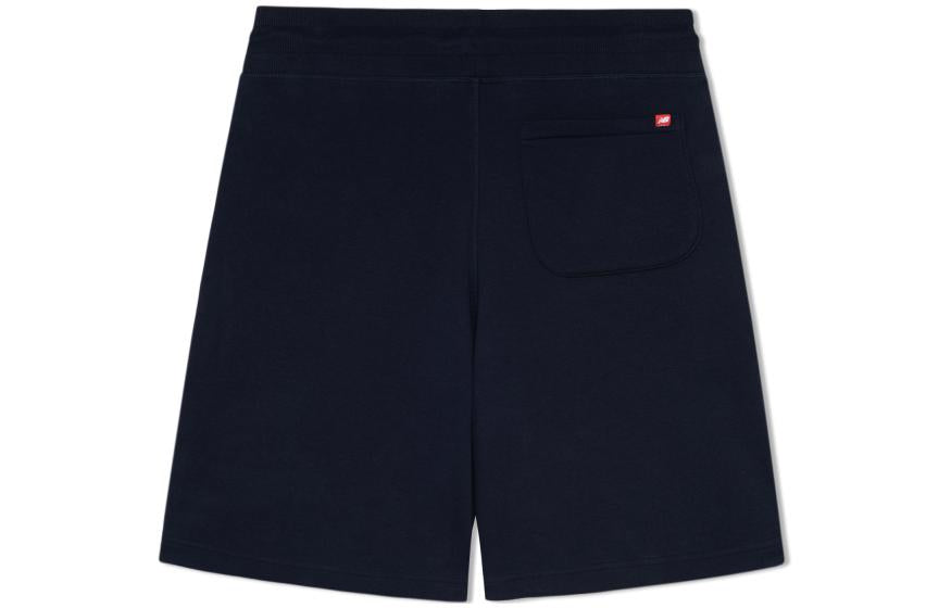 New Balance Essentials Stacked Logo Shorts Asia Sizing 'Navy' AMS03558-ECL