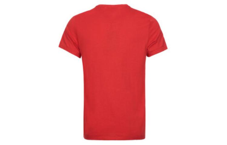 Men's Burberry Cotton Round Neck Short Sleeve Red 80024181