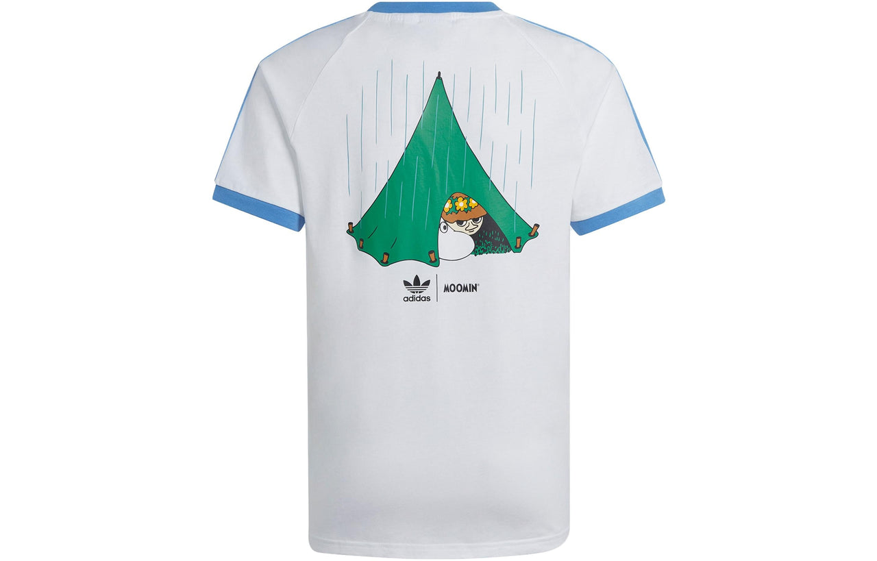 (GS) adidas originals x Moomin Tee 'White Blue Green' IC5639