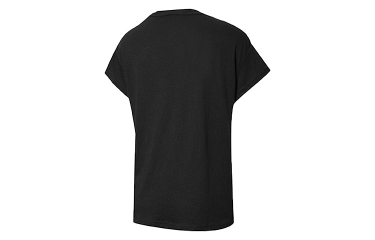 (WMNS) PUMA Casual Printing Short Sleeve Black 844055-52