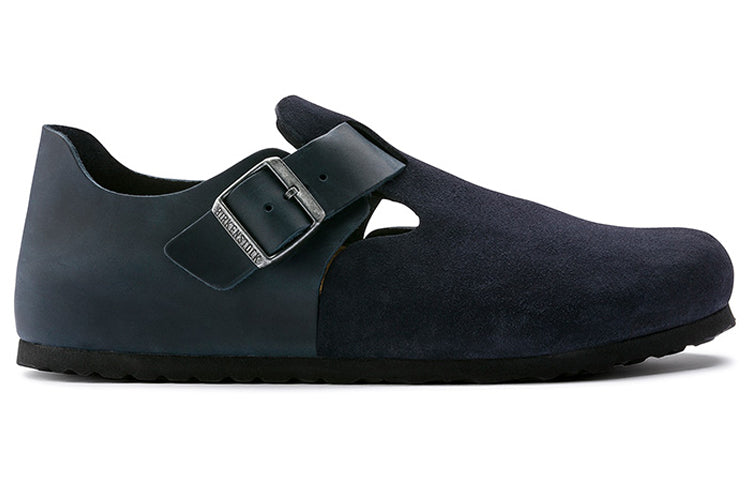 Birkenstock London Series Cowhide Suede Casual Shoe Blue Version 1013309