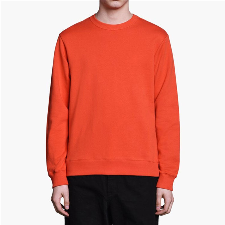 Men's KENZO SS21 Pure Cotton Logo Round Neck Long Sleeves Pullover Orange F665SW1324MD-21